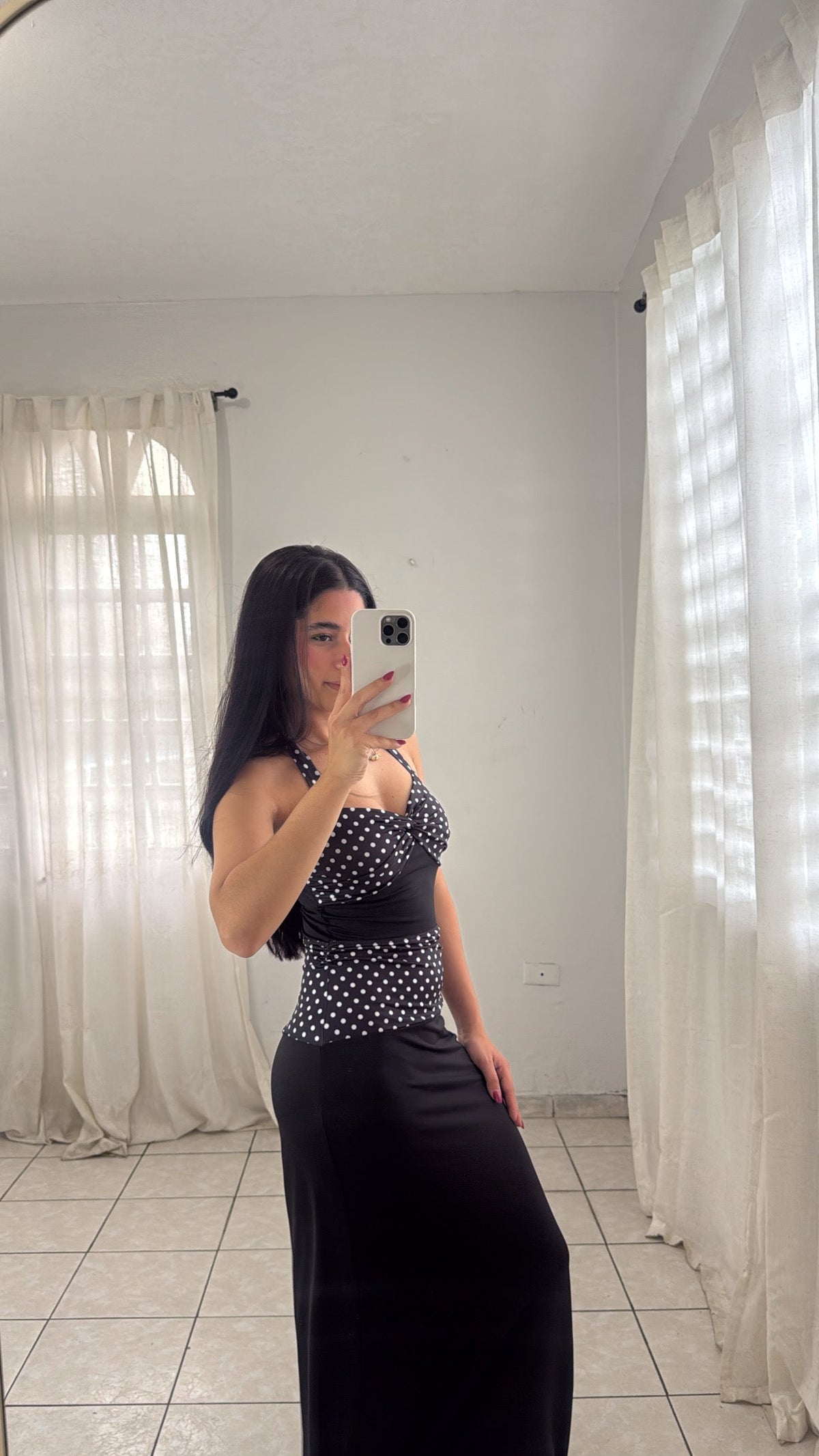 Black Polka Dress